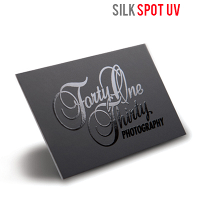 Silk 16 pt. Business Cards Spot UV